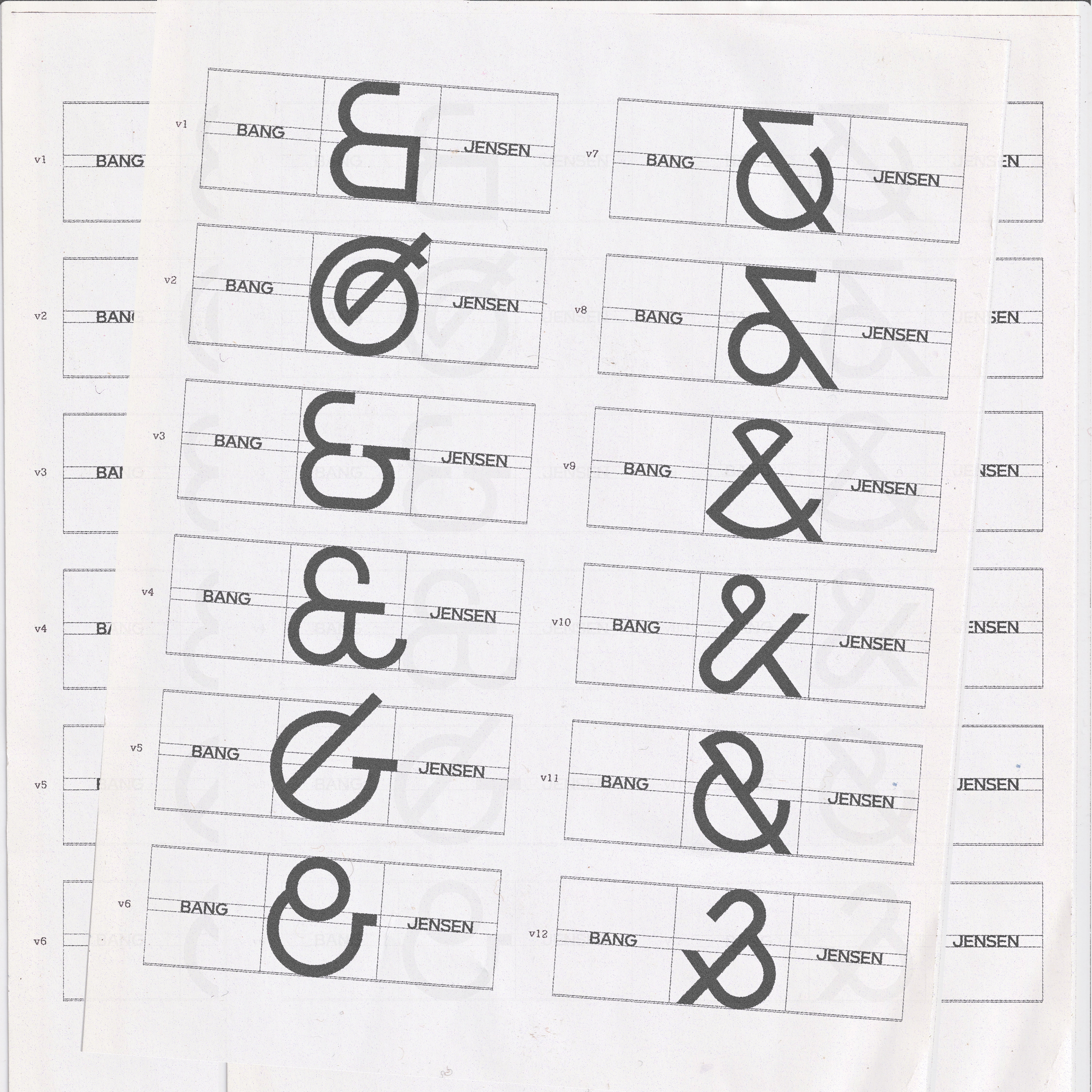 Ampersand typography grid exploration